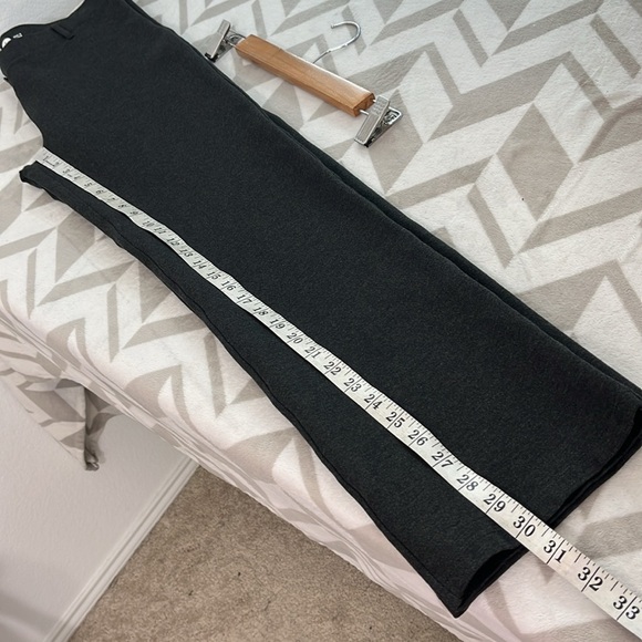 Betabrand Straight-Leg Classic Dress Pant Yoga Pant Charcoal Grey size Large - Picture 12 of 13